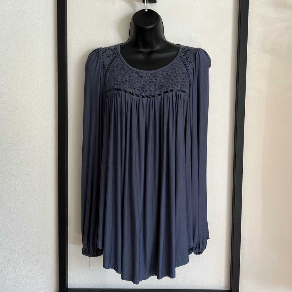 NWT Cut Out Long Sleeve Blouse